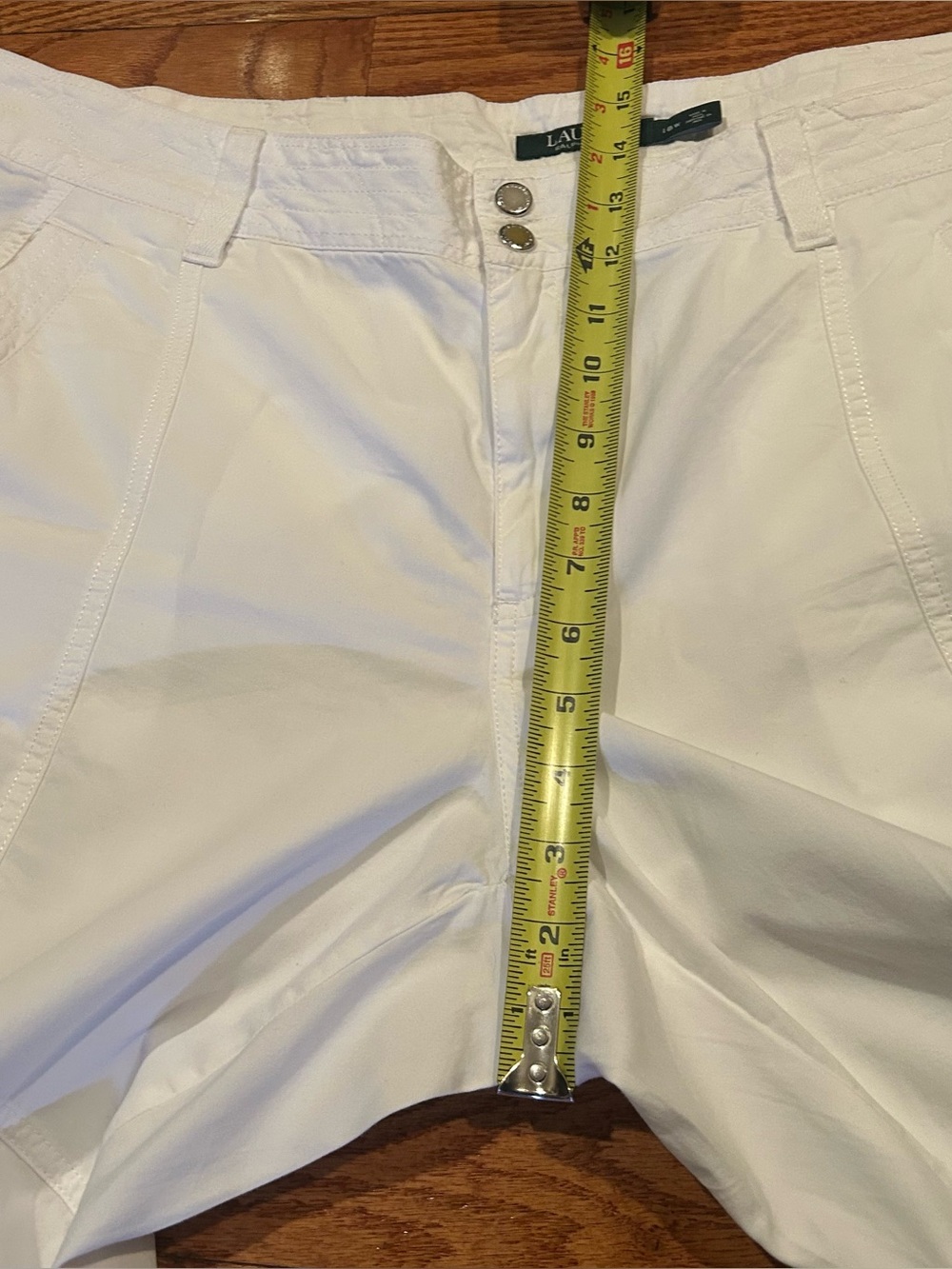 Lauren Ralph Lauren Cotton White Pants Size 18W Classic Plus Size Trouser EUC - Picture 12 of 13